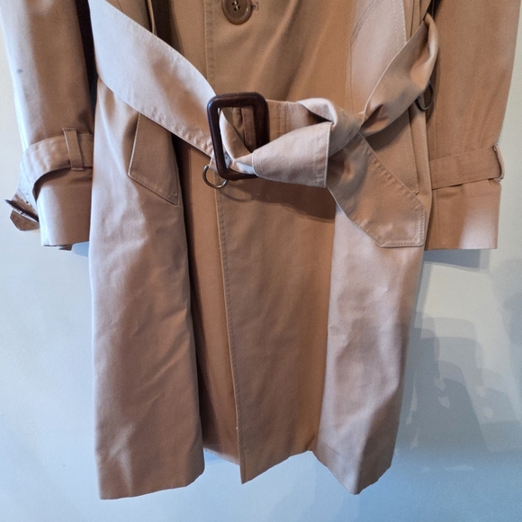 Aquascutum Women's Vintage Water Repellant Trench Coat Camel Made in Canada - Picture 5 of 16